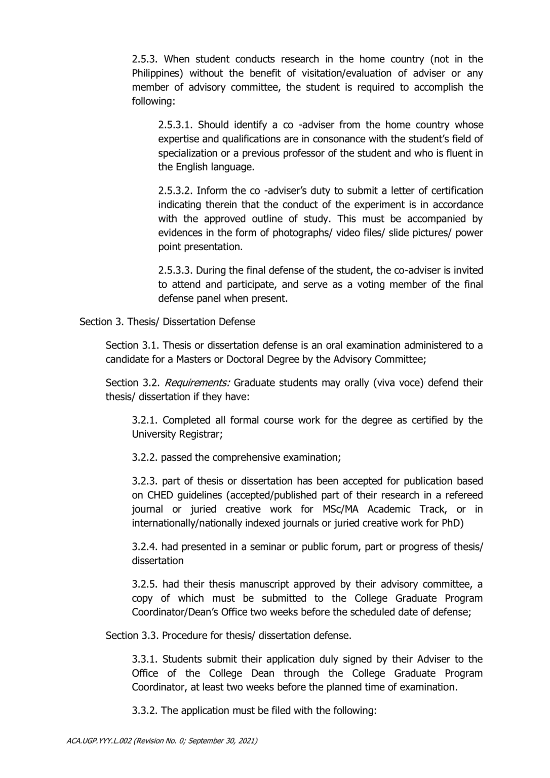 CLSU Graduate Program Policy CLSUADMISSIONS